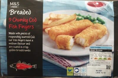 Breaded Chunky Cod Fish Fingers