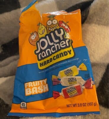 Fruity Bash Lemon, Peach, Strawberry, Pineapple and Orange Flavored Hard Candy