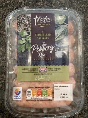 Sainsburys Taste the Difference Cumberland Sausages