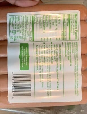 Simple Truth Uncured Turkey Hot Dogs