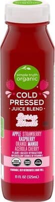 Berry Blend Apple, Strawberry, Raspberry, Orange, Mango, Acerola Cherry Cold Pressed Juice Blend