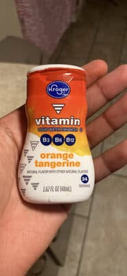 Vitamin Liquid Water Enhancer Orange Tangerine