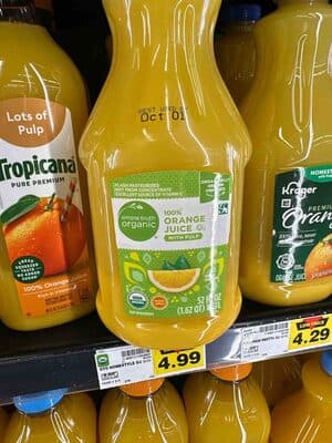 100% Orange Juice With Pulp