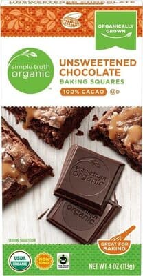 Unsweetened Chocolate 100% Cacao Baking Squares