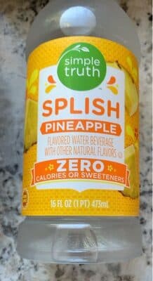 Pineapple Flavored Splish Water Beverage