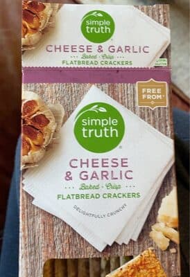 Cheese & Garlic Flatbread Crackers
