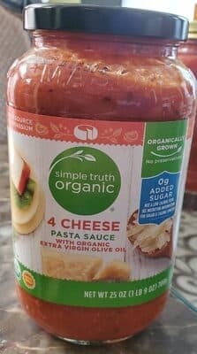 4 Cheese Pasta Sauce With Extra Virgin Olive Oil