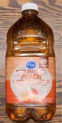 White Cranberry Peach Juice Cocktail