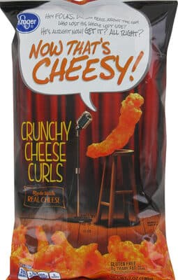 Now that's cheesy crunchy cheese curls