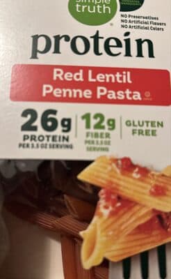 Organic Red Lentil Penne Pasta