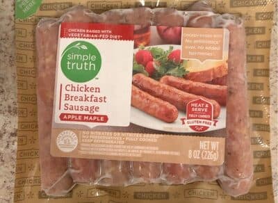 Chicken breakfast sausage