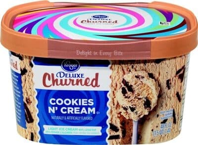 Deluxe Churned Light Ice Cream, Fun Munch Cookies N' Cream