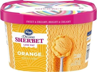 Deluxe Fat Free Sherbet, Orange