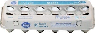 Grade a large eggs