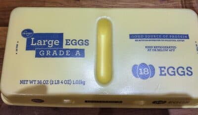 Grade a large eggs