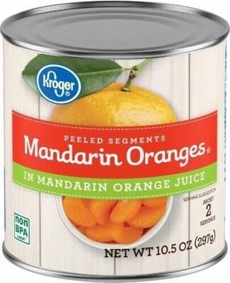 Mandarin Oranges, Lite, Peeled Segments in Mandarin Orange Juice