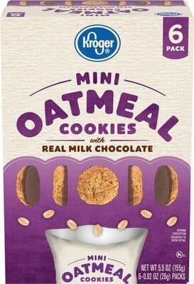 Mini Oatmeal Cookies, Milk Chocolate