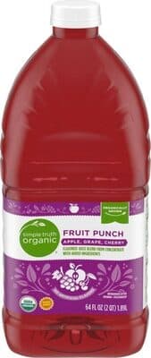 Fruit Punch Apple, Grape, Cherry Flavored Juice Blend From Concentrate