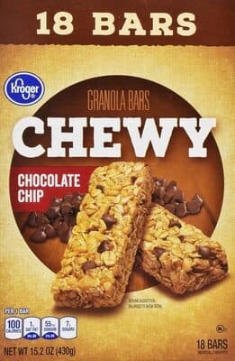 Chewy Granola Bars, Chocolate Chip
