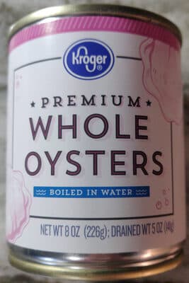Premium Whole Oysters