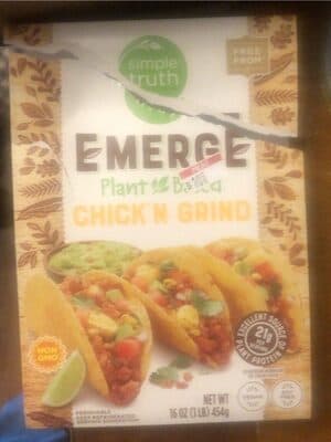 Emerge Plant based chick’n grind