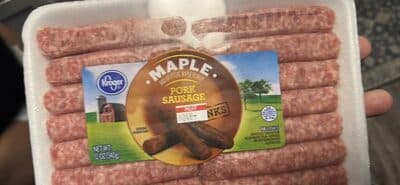 Kroger Pork Sausage Links, Maple