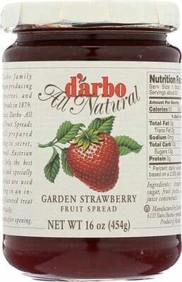 D'Arbo All Natural Fruit Spread Garden Strawberry