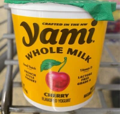 Cherry Flavored French Style Whole Milk Yogurt