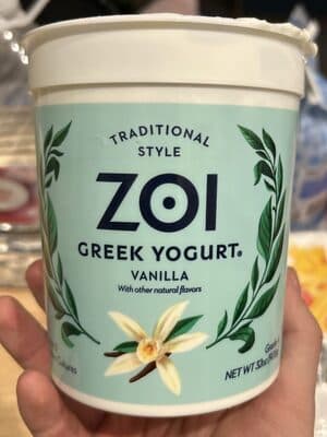 Zoi, Greek Yogurt, Vanilla