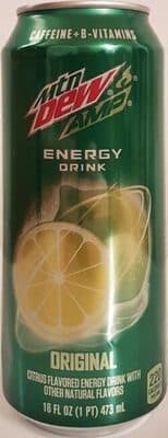Amp Energy Original Citrus Flavored Energy Drink