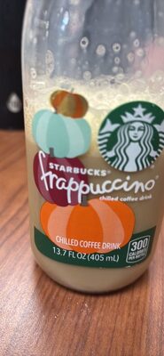 Starbucks Frappuccino Chilled Coffee Drink Pumpkin Spice