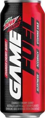 Charged Cherry Burst Game Fuel Sparkling Juice Beverage From Concentrate