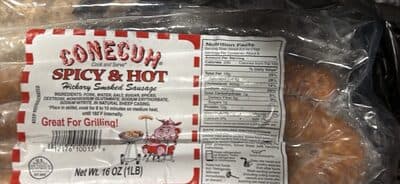 Hickory Smoked Sausage, Spicy & Hot