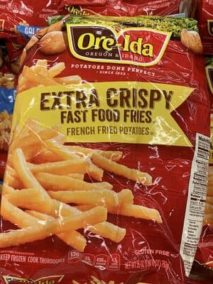 Extra Crispy Fast Food Fries French Fried Potatoes