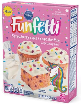 Strawberry Cake & Cupcake Mix with Candy Bits