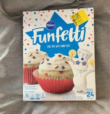 Cake Mix With Candy Bits Cupcakes