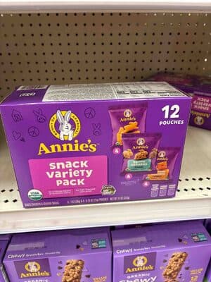 Annie's Homegrown Snack Variety Pack Organic Baked Snack Crackers & Graham Snacks