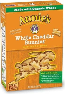 Organic White Cheddar Baked Snack Crackers