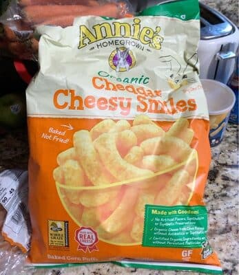 Ann Organic Cheddar Cheesy Smiles