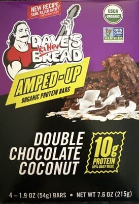 Amped-Up Organic Protein Bars - Double Chocolate Coconut