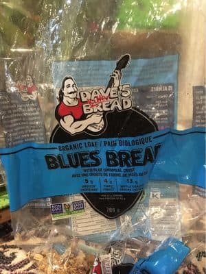 Organic Blues Bread With Blue Cornmeal Crust