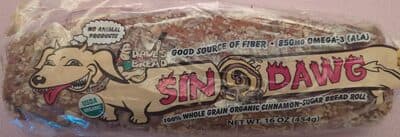 Dave's Killer Bread, Sin Dawg, 100% Whole Grain Organic Bread Roll, Cinnamon-Sugar