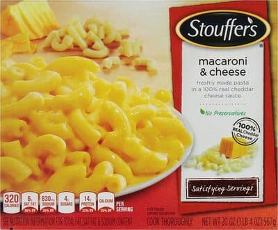 Macaroni & Cheese Freshly Made Pasta in a Real Cheddar Cheese Sauce