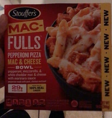 Pepperoni Pizza Mac & Cheese with Marinara Sauce Bowl