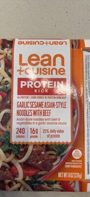 Garlic Sesame Noodles with Beef, Broccoli, Carrots & Red Peppers in a Garlic Sesame Sauce