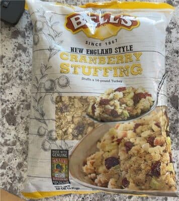 Bell's new england style stuffing cranberry