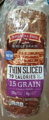 Whole Grain Thin Sliced Bread