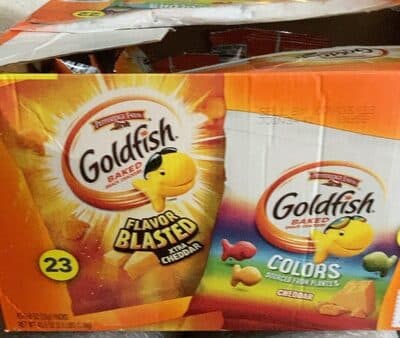 Goldfish On The Go Packs Xtra Cheddar Baked Snack Crackers