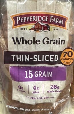 Whole Grain Thin-Sliced Bread