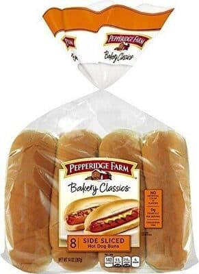 Side Sliced Soft White Hot Dog Buns